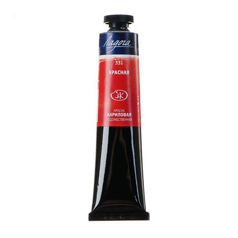 Farba akrylowa Ladoga 46ml, Czerwona - Red